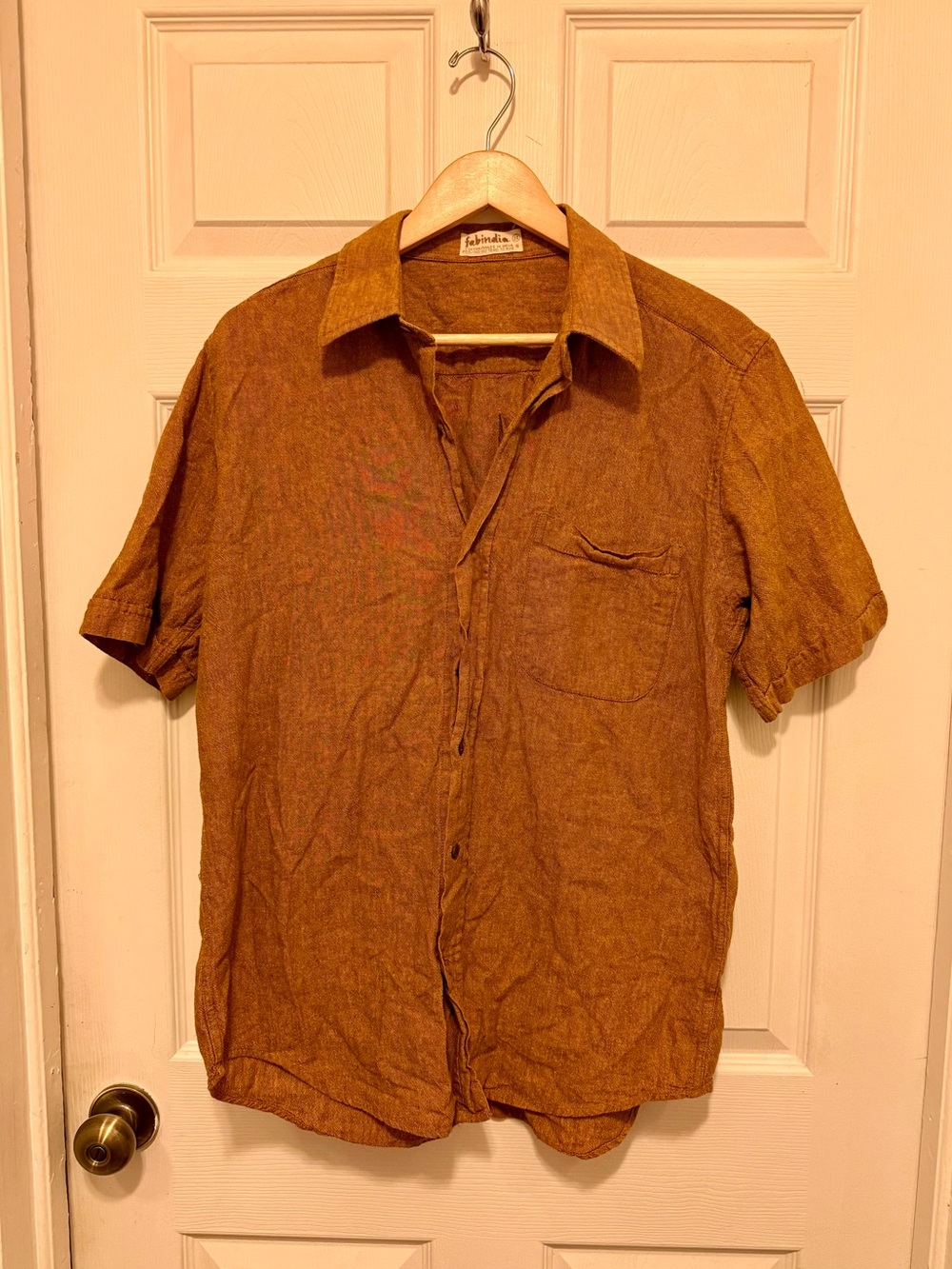 Men's Fabindia Cotton Button-Up Shirt